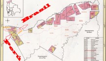 En este mapa oficial difundido por el Gobierno, se observan, en color amarillo, los “recortes” exigidos a las concesiones forestales (áreas rosadas) para entregar tierras agrícolas a miles de colonos y electores agricultores del occidente. En la frontera con el Perú las concesiones forestales prácticamente han desaparecido y en su lugar predominan las comunidades “interculturales”. Las autoridades brasileñas temen que por esos senderos sin control atraviesa la cocaína peruana que es intensamente traficada hacia los mercados negros del Brasil utilizando como puente la ciudad de Cobija.