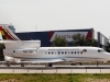 El avión FAB 01, de fabricación francesa, retenido en el aeropuerto de Viena. | Foto AFP