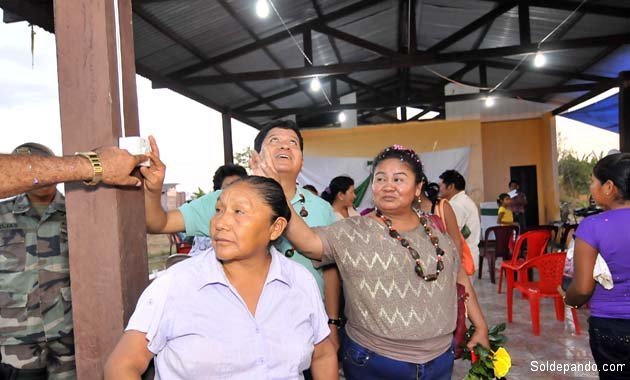 El pasado mes de agosto, 65 familias que componen la comunidad Mapajo recibieron la red eléctrica de baja tensión que les dará luz las 24 horas del día. | Foto Prensa GDAP