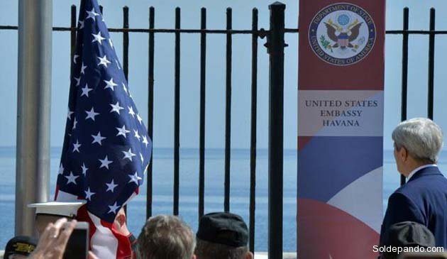 Apertura de la Embajada de EE.UU. en La Habana.