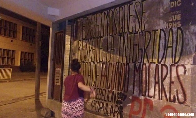 GALERÍA | Pintadas solidarias para Facundo