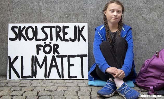 GALERÍA | Greta Thunberg en su trinchera