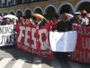 Diversos sectores del movimiento social se sumaron a las demandas estudianrtiles de San Simón.  | Foto FUL CBA