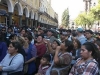 Madres de familia de barrios populares apoyaron a los universitarios el Primero de Mayo, durante una concentración en la Plaza 14 de Septiembre.  | Foto FUL CBA