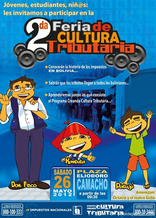 Afiche promocional de la Segunda feria de Cultura Tributaria realizada el pasado año.