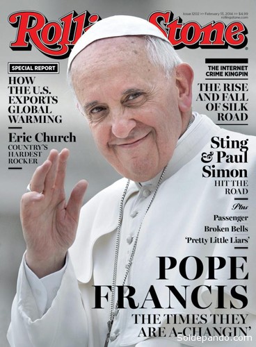 El artículo que publicará la revista rockera en su edición de febrero reflejará cómo el Papa Francisco ha roto con la tradición. | Foto EFE