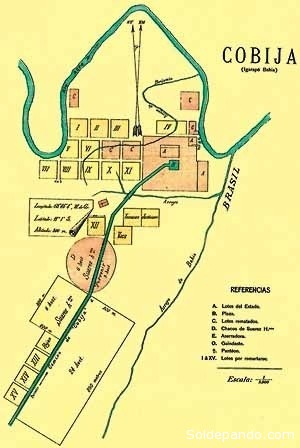 El Plano Urbanístico de Cobija de 1909.