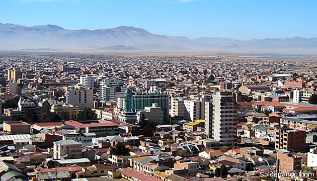 La ciudad de Oruro, capital de un departamento que recupera su pujanza agrícola y minera. | Foto Archivo