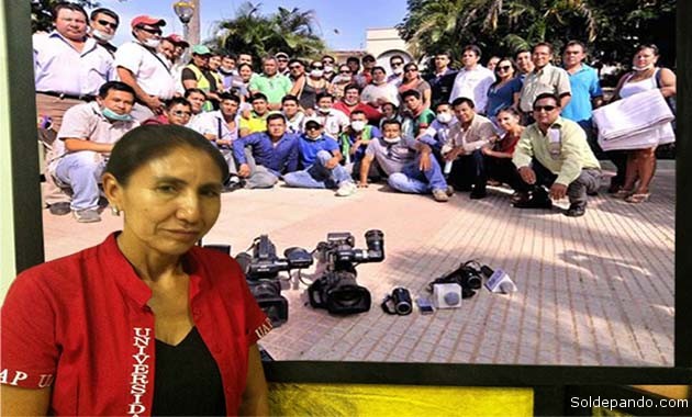 Roxana Sánchez Espinoza a la cabeza de un gremio que se fortalece asumiendo roles de liderazgo ético en el departamento.| Fotomontaje Sol de Pando